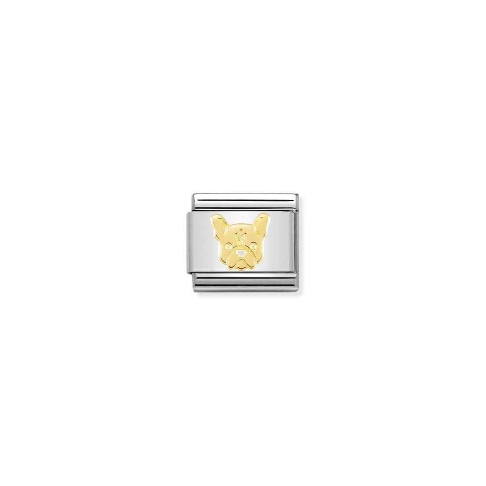 Composable Classic SYMBOLS and steel and bonded yellow gold 54 French bulldog
