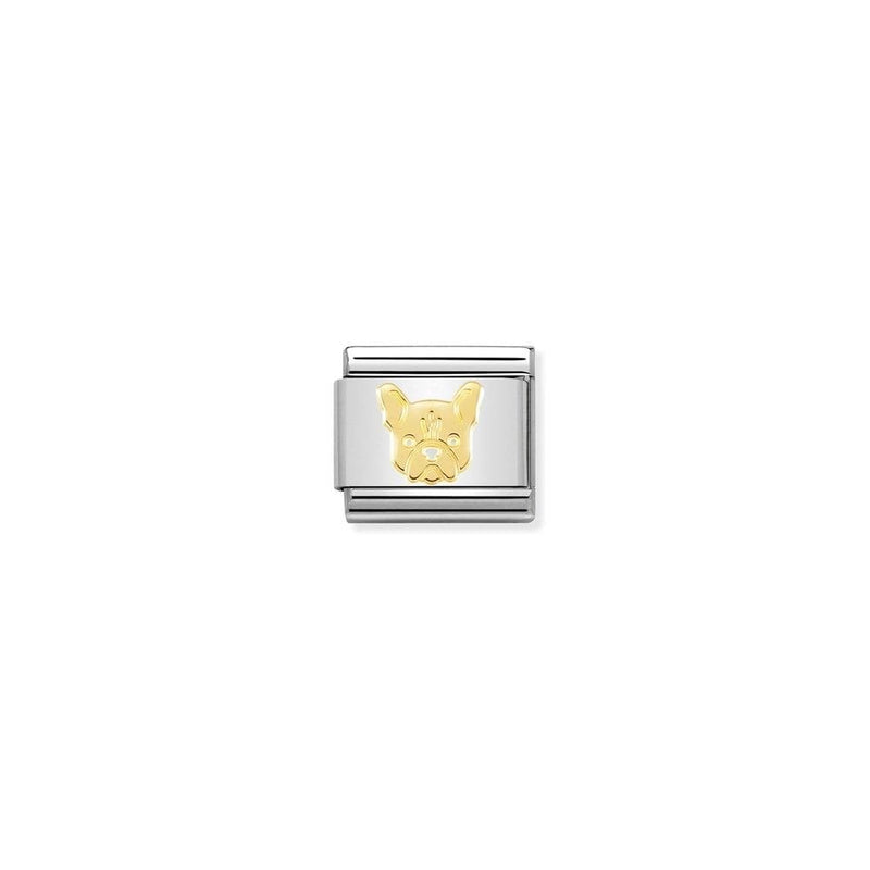 Composable Classic SYMBOLS and steel and bonded yellow gold 54 French bulldog