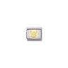 Composable Classic SYMBOLS and steel and bonded yellow gold 54 French bulldog