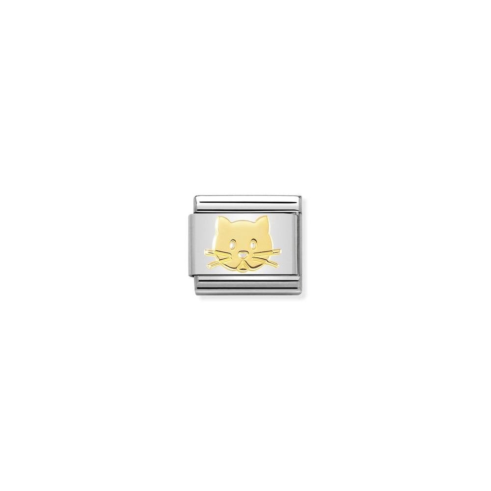 Composable Classic SYMBOLS and steel and bonded yellow gold 53 Cat Snout