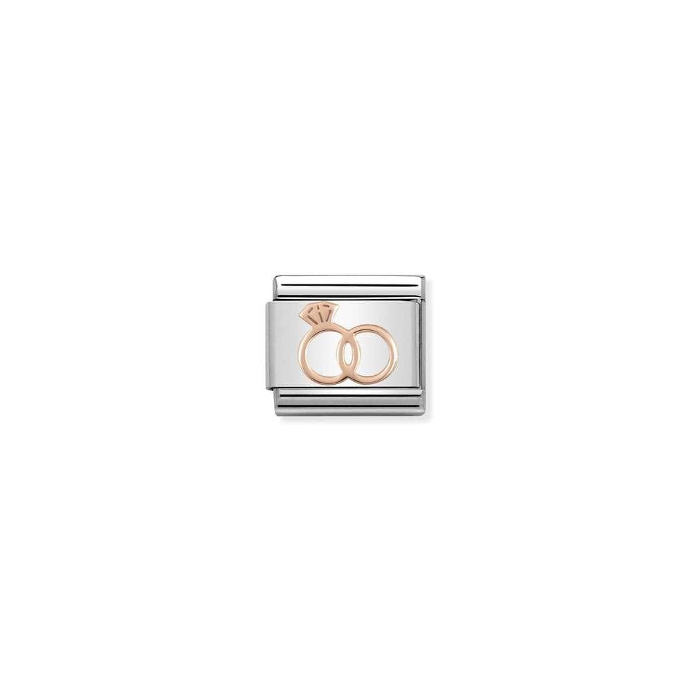 Composable Classic SYMBOLS steel and 9k rose gold 13 Marriage Rings