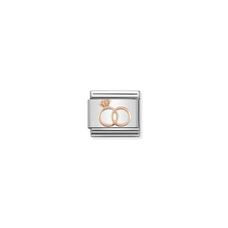 Composable Classic SYMBOLS steel and 9k rose gold 13 Marriage Rings