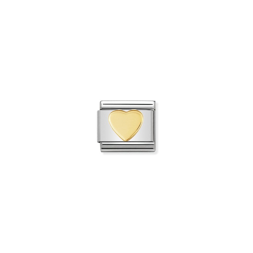 COMPOSABLE Classic LOVE in stainless steel with bonded yellow gold 02 Heart
