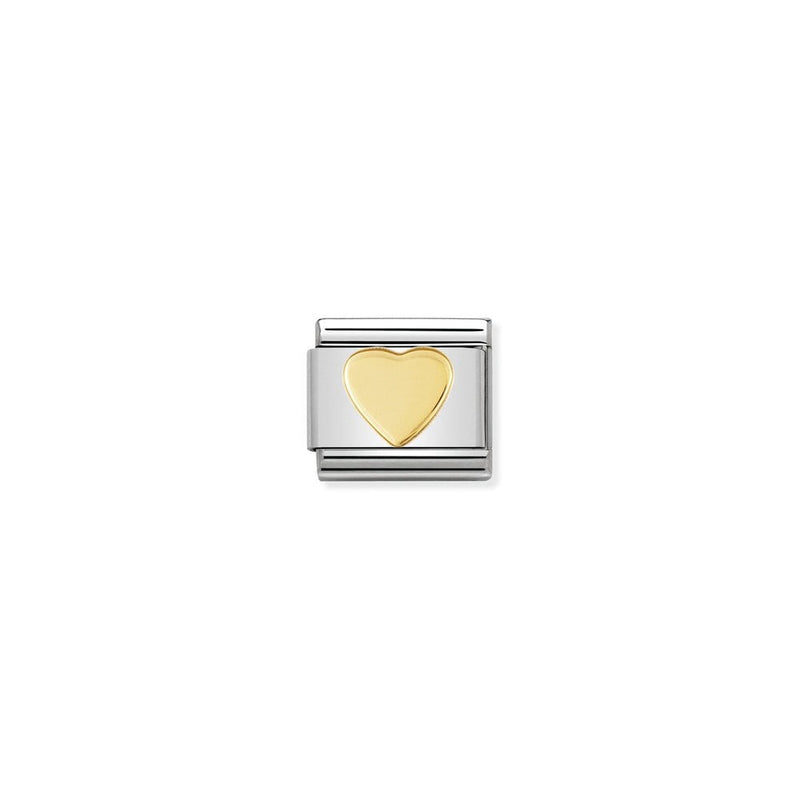 COMPOSABLE Classic LOVE in stainless steel with bonded yellow gold 02 Heart
