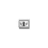 Composable Classic PLATES IC steel and 925 sterling silver 46 Angel dog
