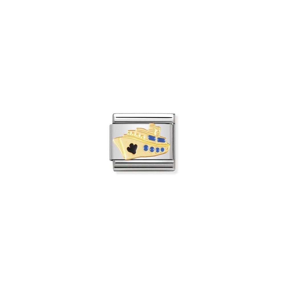 COMPOSABLE Classic TECH in stainless steel with enamel and bonded yellow gold 12 Cruise Ship