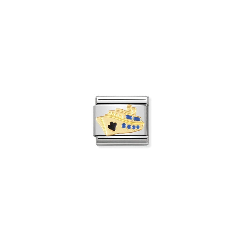 COMPOSABLE Classic TECH in stainless steel with enamel and bonded yellow gold 12 Cruise Ship