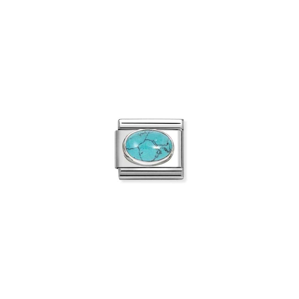 Composable Classic HARD STONES steel and 925 sterling silver 49 VEIN TURQUOISE