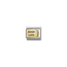 Composable Classic PLATES steel , enamel and bonded yellow gold 72 Fortune card