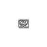 Composable Classic OXIDIZED SYMBOLS in st,steel and 925 sterling silver 90 Wedding rings dotted heart