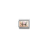 Composable Classic PLATES IC steel, enamel and bonded rose gold 03 Rose unicorn