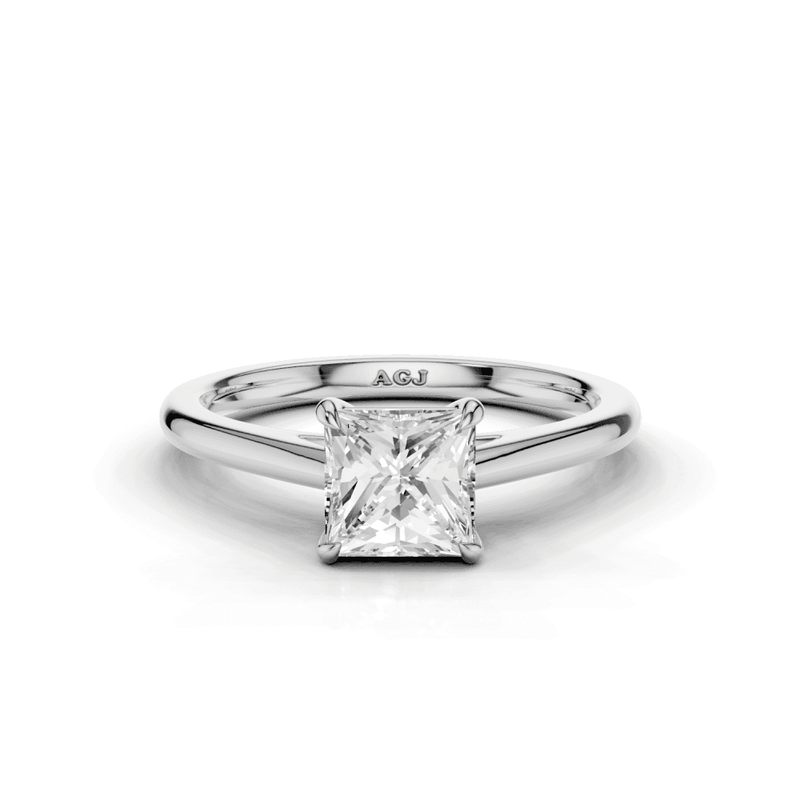 Bluebell Princess Cut Diamond Solitaire Ring