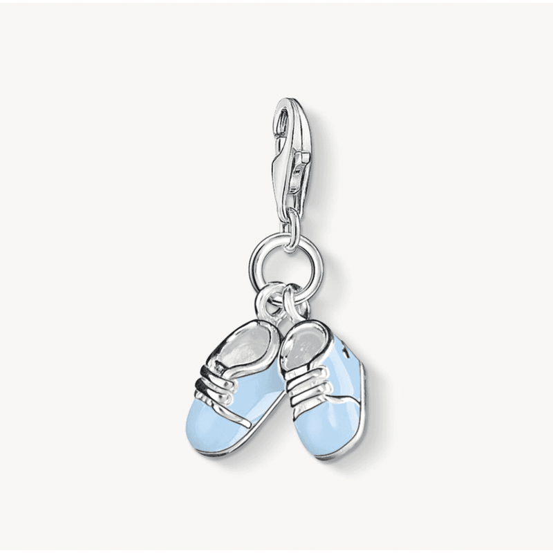 Charm Pendant Blue Baby Shoes