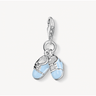 Charm Pendant Blue Baby Shoes