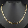 9ct Yellow Gold 28 Inch Figaro Chain Necklace 14.6g