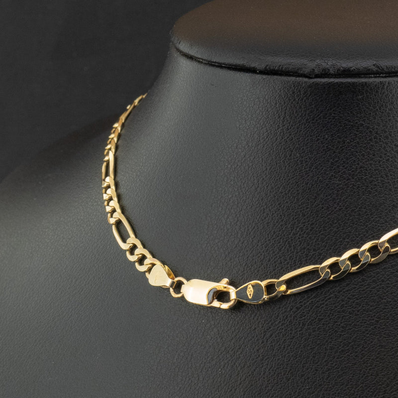 9ct Yellow Gold 28 Inch Figaro Chain Necklace 14.6g