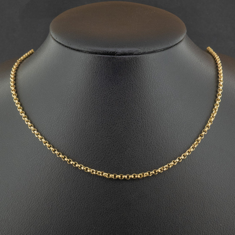 9ct Yellow Gold 28 Inch Fine Belcher Chain Necklace 11.6g