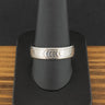 Platinum Patterned 6mm Band Ring Size U 1/2 11g