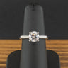 Platinum 1.27ct Lab Diamond Solitaire Ring Size K 4.9g