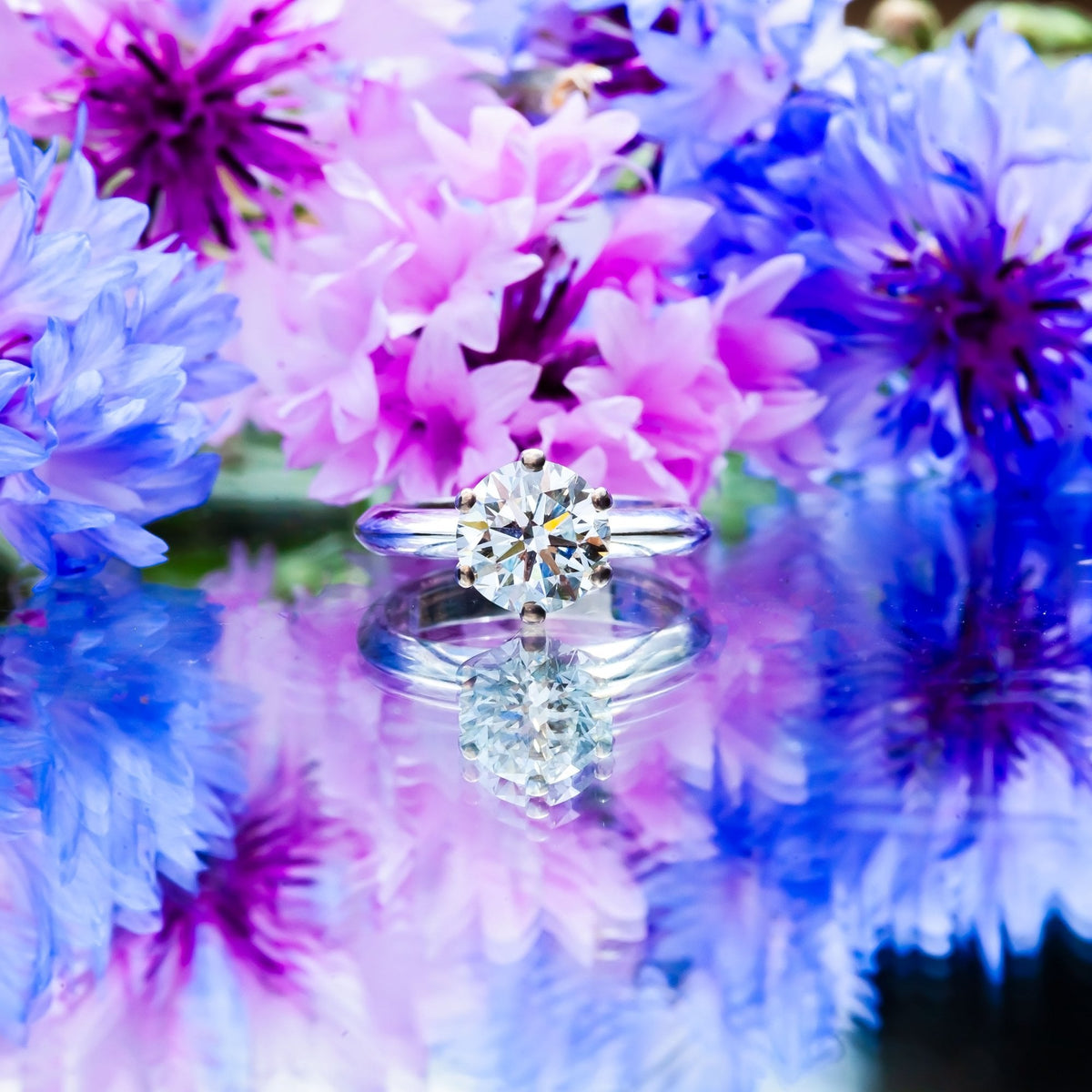18ct White Gold 2.01ct F/VVS2 Diamond Solitaire Ring Size I Certificated