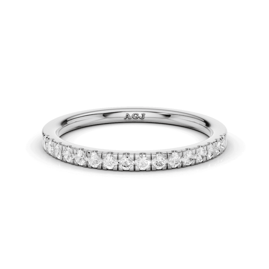 Diamond Micro Set Straight 1.8mm Band 40% Coverage