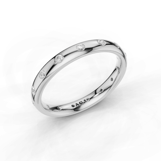 Flush Set Diamond Eternity Ring