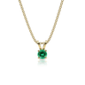 9ct Gold Emerald Pendant Necklace