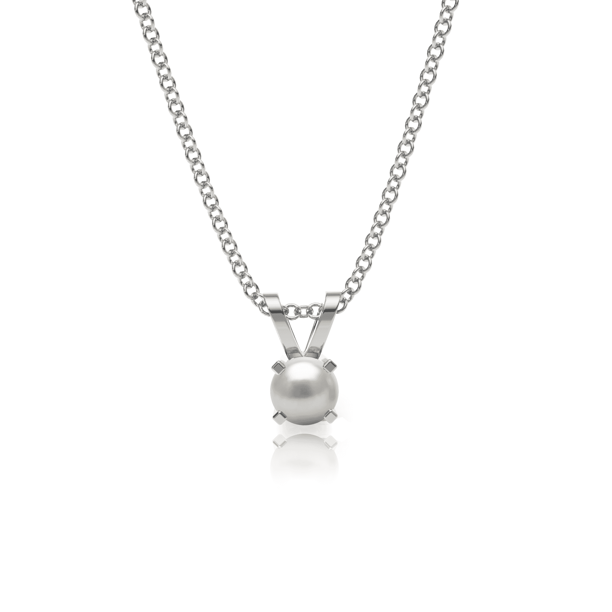 9ct Gold Pearl Pendant Necklace