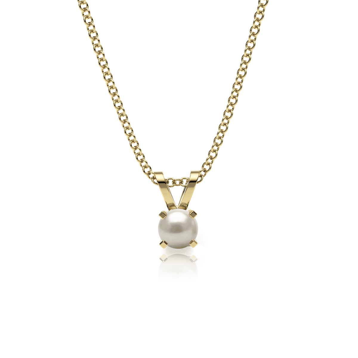 9ct Gold Pearl Pendant Necklace