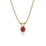 9ct Gold Ruby Pendant Necklace