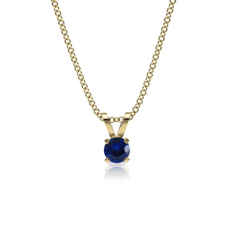 9ct Gold Sapphire Pendant Necklace