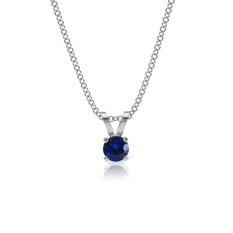 9ct Gold Sapphire Pendant Necklace