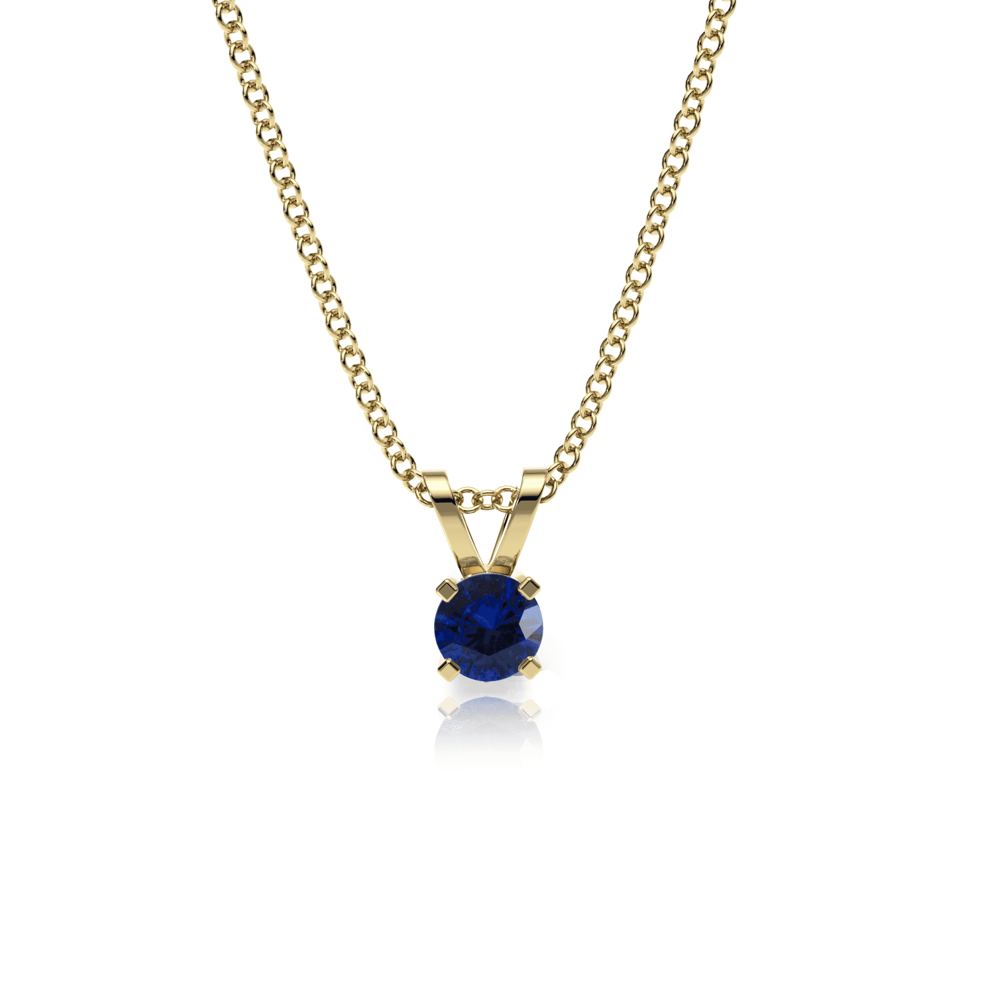9ct Gold Sapphire Pendant Necklace