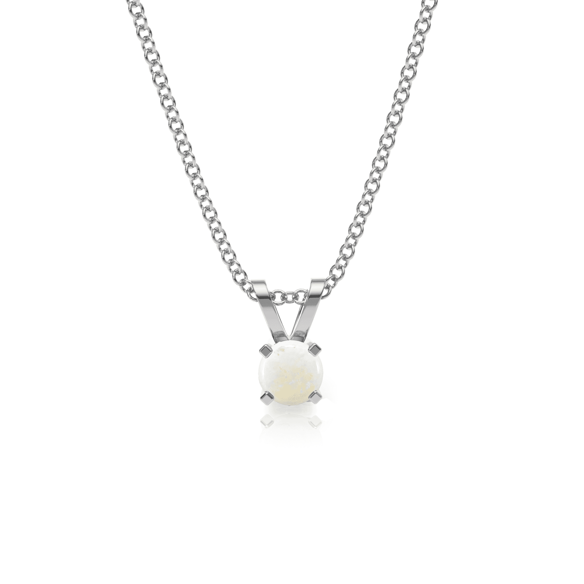 9ct Gold Opal Pendant Necklace