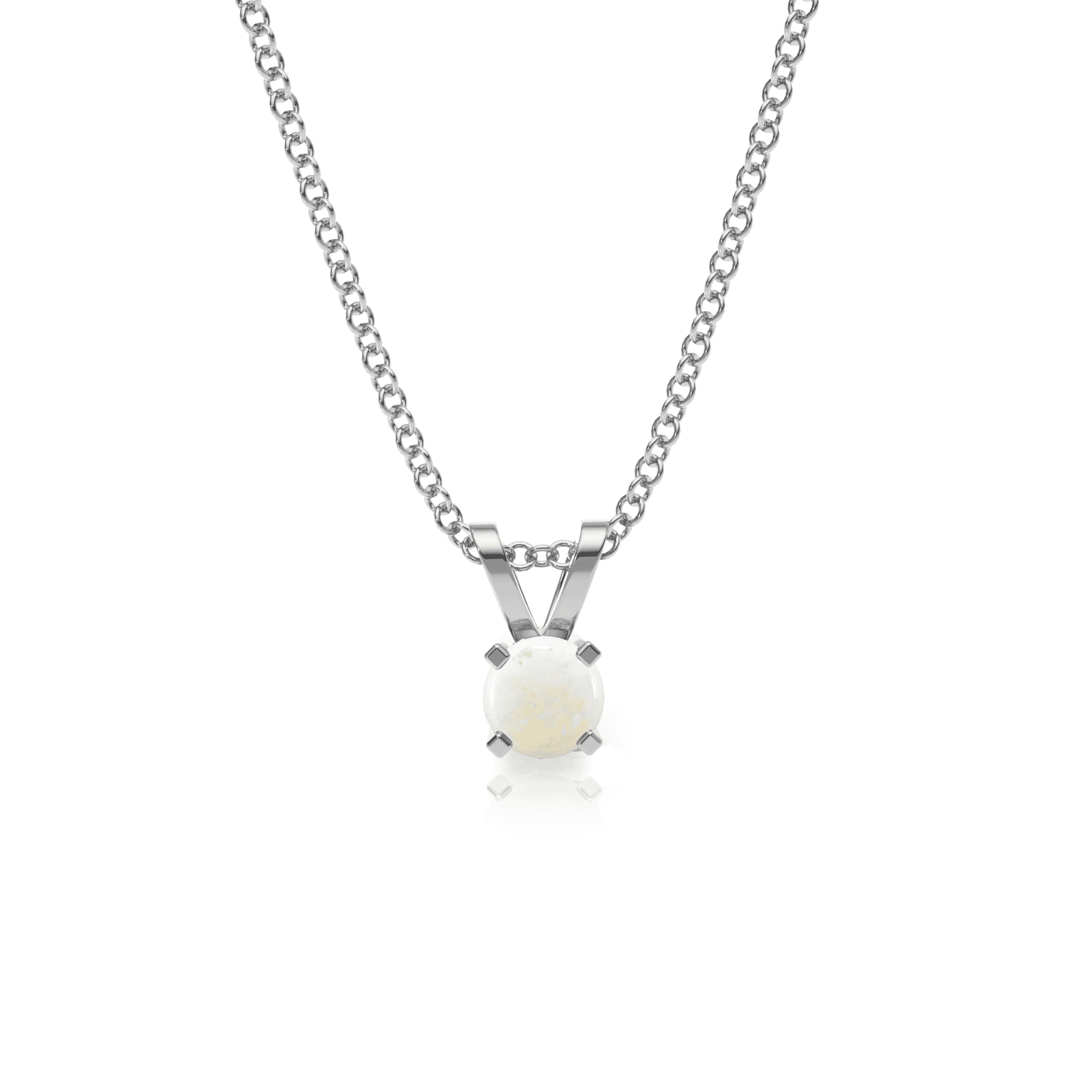 9ct Gold Opal Pendant Necklace