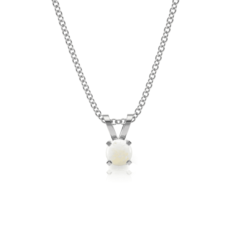 9ct Gold Opal Pendant Necklace