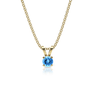 9ct Gold Topaz Pendant Necklace