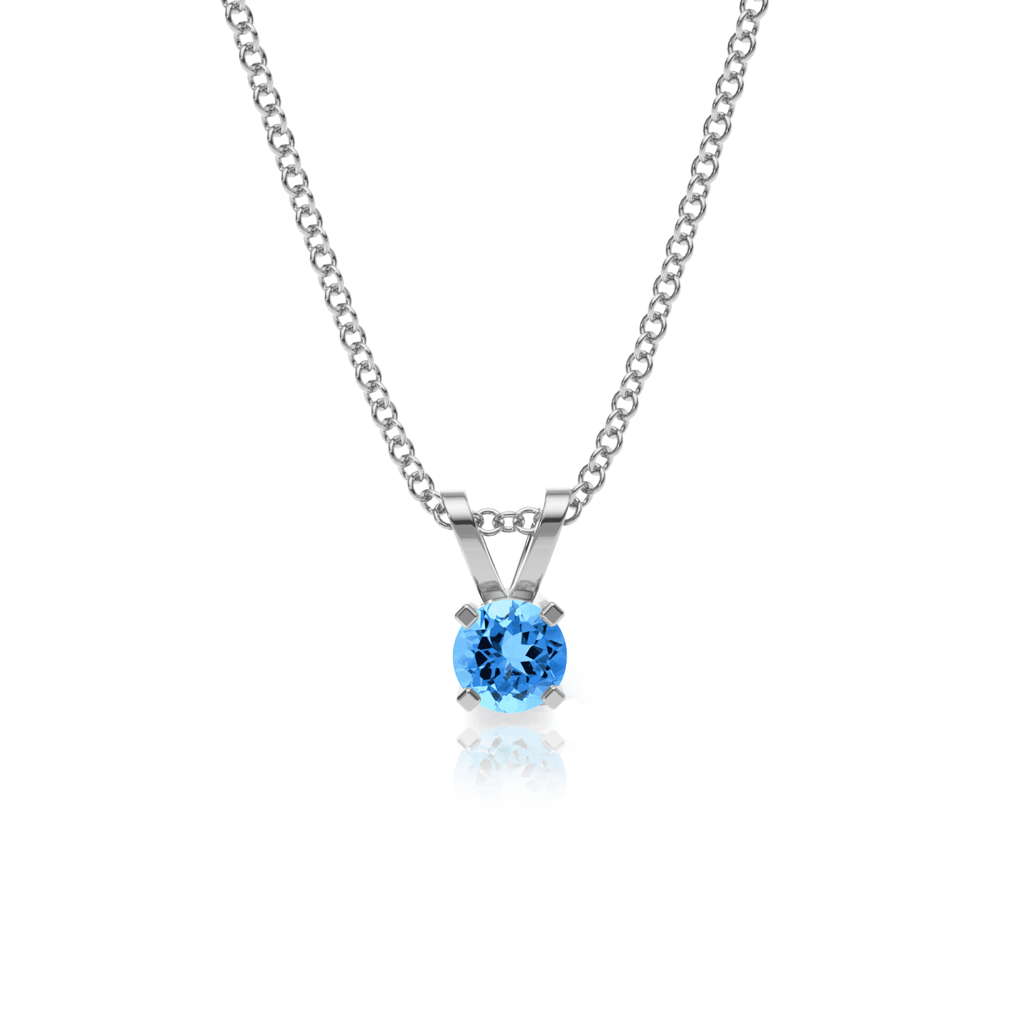 9ct Gold Topaz Pendant Necklace
