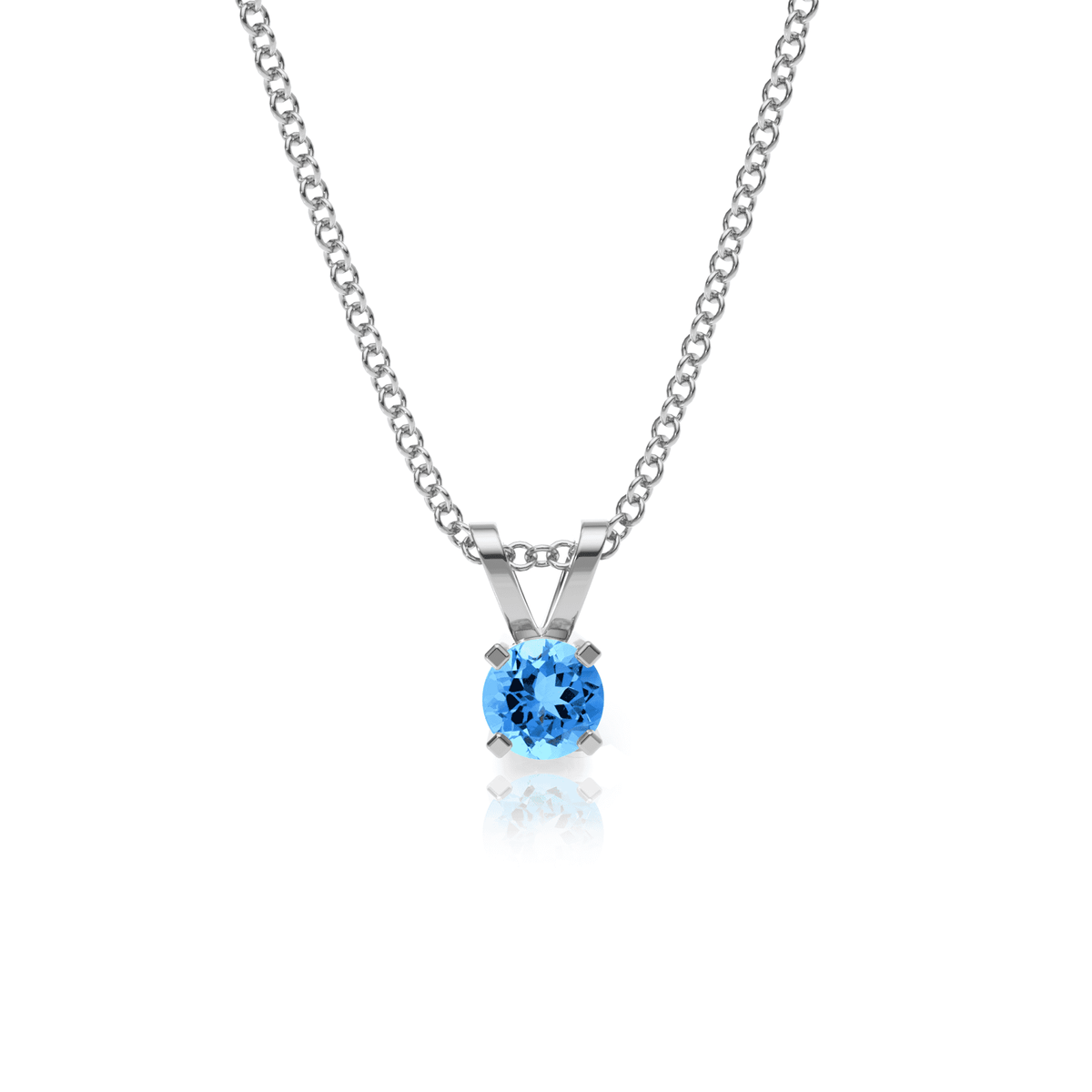 9ct Gold Topaz Pendant Necklace