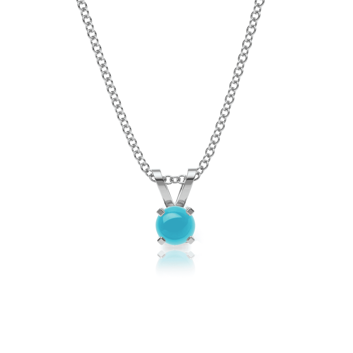 9ct Gold Turquoise Pendant Necklace