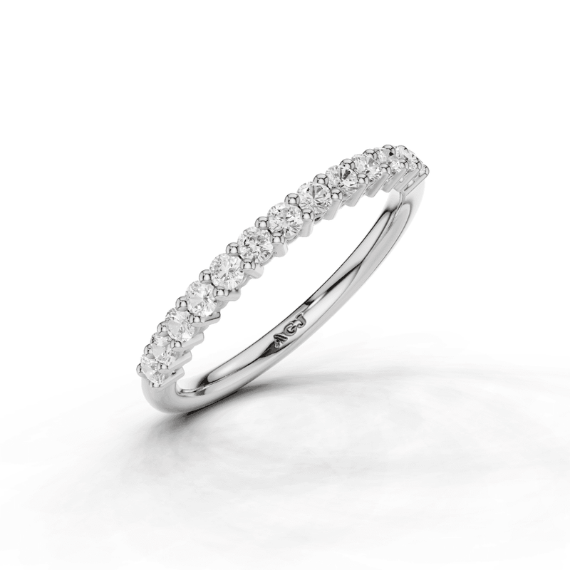 Diamond Shared Claw Set 1.8mm Band 40% Coverage