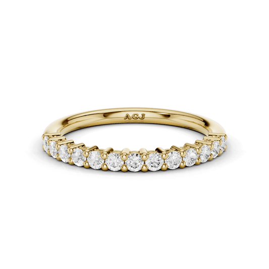 Diamond Shared Claw Set 1.8mm Band 40% Coverage