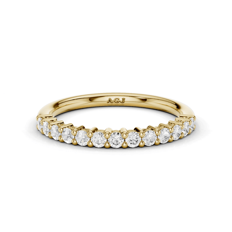 Diamond Shared Claw Set 1.8mm Band 40% Coverage
