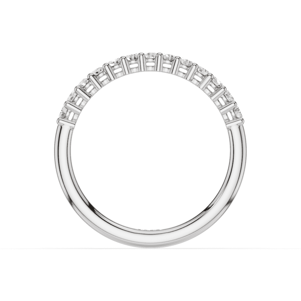 Diamond Shared Claw Set 1.8mm Band 40% Coverage