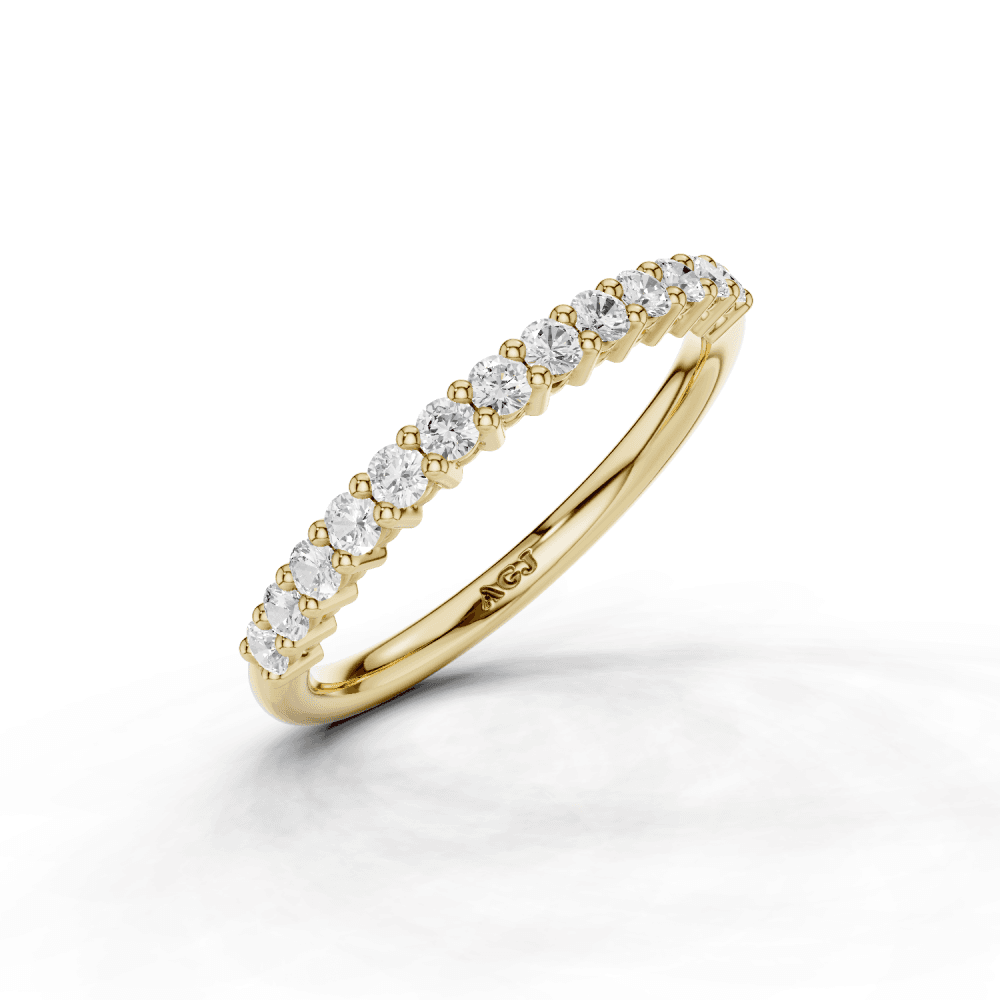 Diamond Shared Claw Set 1.8mm Band 40% Coverage