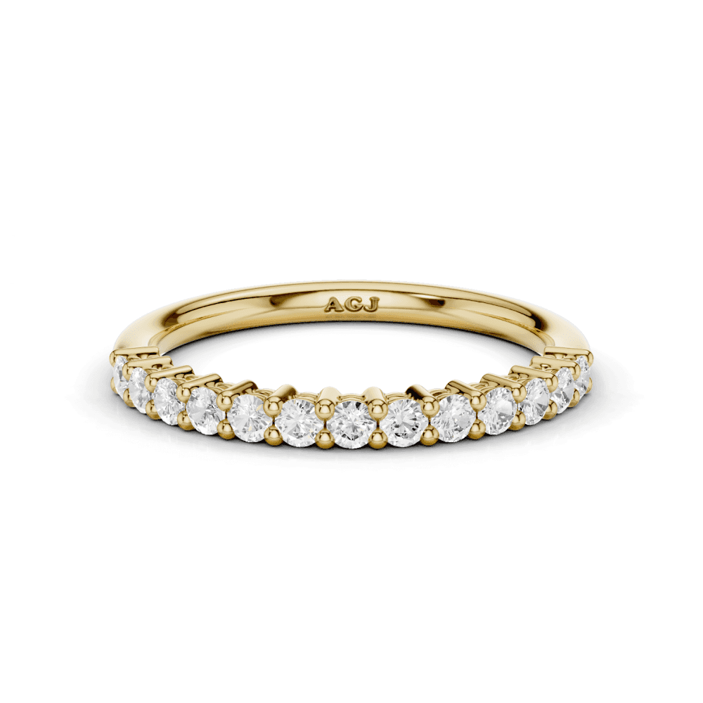 Diamond Shared Claw Set 1.8mm Band 40% Coverage