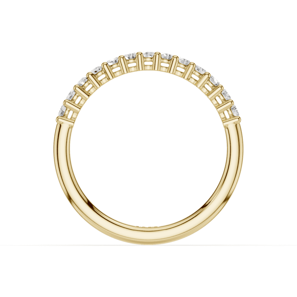 Diamond Shared Claw Set 1.8mm Band 40% Coverage