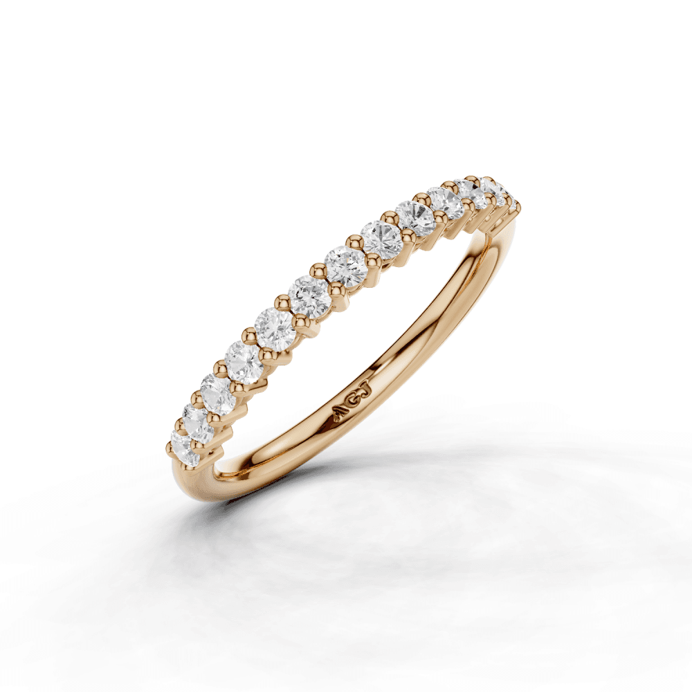 Diamond Shared Claw Set 1.8mm Band 40% Coverage