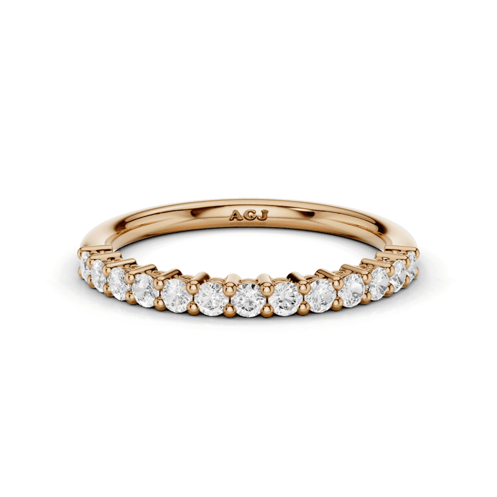 Diamond Shared Claw Set 1.8mm Band 40% Coverage