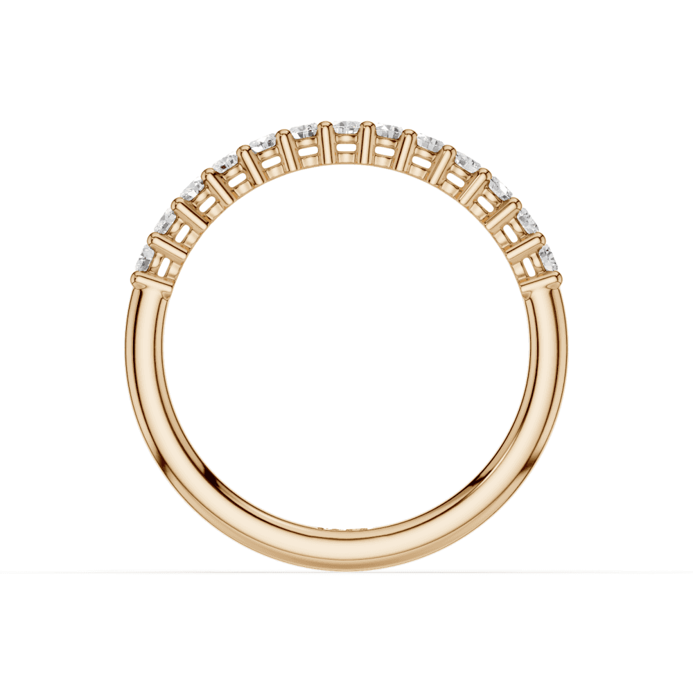 Diamond Shared Claw Set 1.8mm Band 40% Coverage